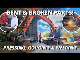 The SHOCKING State of This Rental Excavator! 😩| Repair BENT and BROKEN Parts 🛠