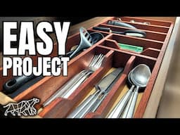 How to make a Kitchen Drawer Organiser // Scrap Wood Project