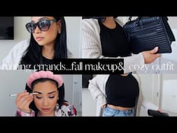 running errands...fall makeup and cozy outfit grwm