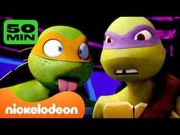 TMNT: Teenage Mutant Ninja Turtles | 50 MENIT Momen-Momen TERBAIK Mikey dan Donnie! 🧡💜 | Nickelodeon