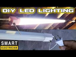 DIY lighting, quick & easy with Smart Electrician 46" 4000 Lumen LED linkable Shop Lights at Menards