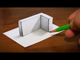 easy 3d drawing. how to draw