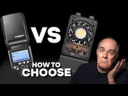 Speedlight vs small constant light | Pros and cons | How to choose