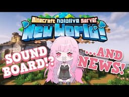 【NEW MINECRAFT SERVER】sound board Mori...plus an ANNOUNCEMENT?! #calliolive