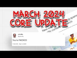 Oh no! Google dropping the 🔨 — NEW March 2024 Core Update