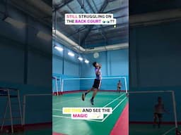 DO THIS FOR FASTER FOOTWORK TO BACK COURT #badminton #badmintonskills #shorts