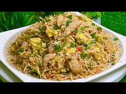 Restaurant Style Chicken Fried Rice | Quick & Easy Chicken Fried Rice 🍚