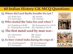 Indian History GK MCQ Questions and Answer in English | Indian History - History General Knowledge