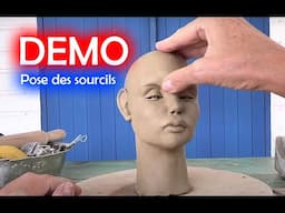 Cours de sculpture gratuit - Comment réussir le placement des sourcils sur un visage