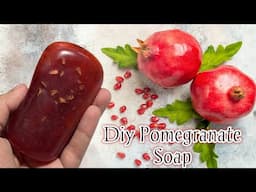 How to make pomegranate soap at home | Homemade pomegranate soap | Diy pomegranate soap | diy soap