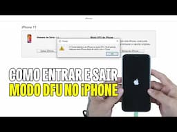 Como entrar e sair do modo de recuperação (DFU) do iPhone 11 #UTICell