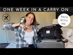 One Week in a Carry-On Only - Pack with me! Tips for liquids, makeup and meds