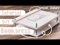 Handmade book press and how to make your own (with hidden fore-edge painting feature)