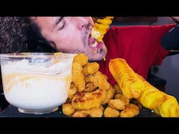 Tornado Potato ! + Buttermilk Fried Chicken Bites ! * ASMR MUKBANG NO TALKING * nomnomsammieboy