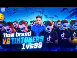 1vs99 How Brand vs Tiktokers | Pubg Mobile | How Brand