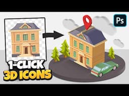 Create Isometric 3D ICONS With A CLICK in Photoshop!