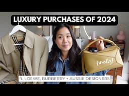 LUXURY PURCHASES of 2024 | ft. Loewe Puzzle Bag (finally lol), Flamenco Clutch, Vintage Burberry