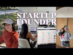 What I Do as a STARTUP FOUNDER + CONTENT CREATOR ✨🖥️🎥  a week in my life