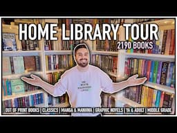 A Tour of My Home Library and Bookshelves 📚 My Massive Book Collection!