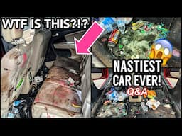 Deep Cleaning the NASTIEST Car You Will Ever SEE! Insane Car Detailing Transformation and Q&A