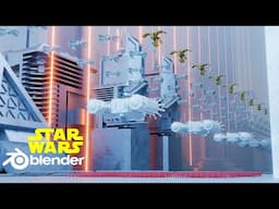 Create Star Wars Environments Scene In Blender Like Max Hay ( Free Project )