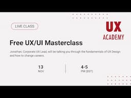 Free UX/UI Masterclass