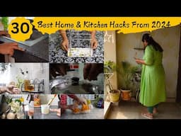 30 BEST HOME & KITCHEN HACKS COLLECTION FROM 2024 | Space, Money & Time Saving Organization Ideas