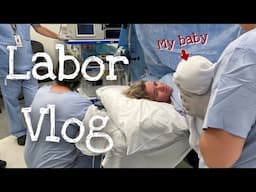 Pregnancy and Labor Vlog - Emergency C-Section (obstructed labor)