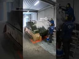 How painting a tank looks like! 👀 | #shortvideo #pbv302 #tank