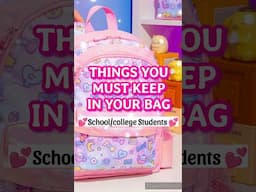 Things in put your bag (aesthetic)💗💗 #shorts #aesthetic #girl #girls #bag #shorts #trending