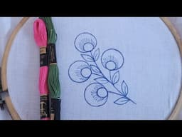 simple flower embroidery design