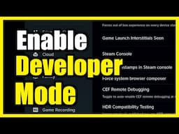 How to Enable the Developer Mode on your Steam Deck (Easy Method)