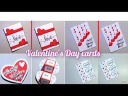 4 Easy & Beautiful White paper Handmade Happy Valentine's Day cards making 2025 / DIY Love card ❤️