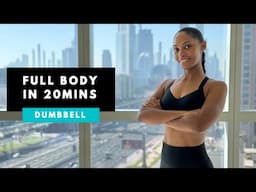 20min Full Body Workout - DUMBBELL | Build Muscle & Strength