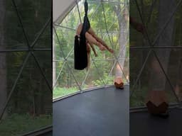 Aerial yoga hipkey #aerialyoga #aerialhammock #geodome #aerialyogaflow #aerialyogateachertraining