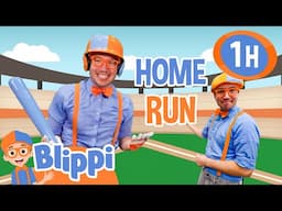 Blippi Up to Bat! ⚾🎯 Let’s Hit It Out of the Park! | Learning Videos for Kids 🔵🟠