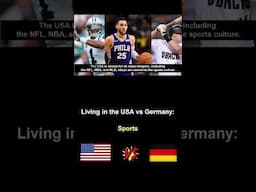 Living in the USA vs Germany  #sports