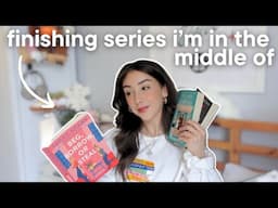 finishing *every* series i'm in the middle of😱📖 spoiler free reading vlog