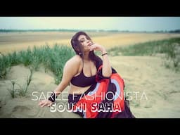 Soumi Saha Saree Fashion Beach Shoot