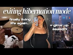 EXITING hibernation mode 🦋 glowing up, going out & getting my SPARK back! 💄🍸🏙️