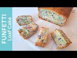 🎂 The easiest Birthday Cake you'll ever make| How to Make Funfetti Loaf Cake Recipe!