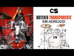 Bateria TRANSPARENTE CS Drums Acrylic Clear