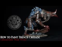 How to Drybrush Paint Grimdark Trench Crusade Heretic Legion War Wolf - Rust Gore and Enamel Washes