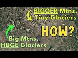 How Did Bigger Mountains Have Smaller Glaciers?  Geology Explained