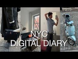 NYC digital diary | shopping haul, louis vuitton trunk, fashion school, organizing & what I ate!