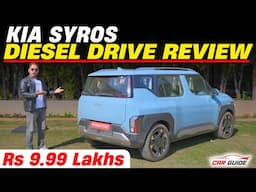 25kmpl Mileage King ft. Kia Syros DIESEL Drive Review 🤯 XUV3XO & Nexon Rival 🔥 Real Mileage + Price