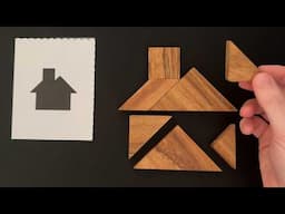 ASMR | Tangram Wooden Puzzle Solving