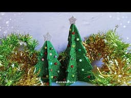 DIY: HOW TO MAKE A CHRISTMAS TREE 🎄 CRAFTS to decorate your DESK or CENTERPIECE