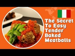 The Secret to a Tender Baked Meatball Recipe