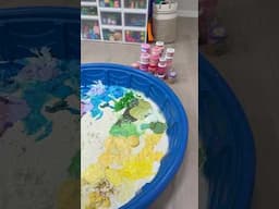 How HEAVY do you think this slime pool is?! 😲 ​⁠@MrsBench